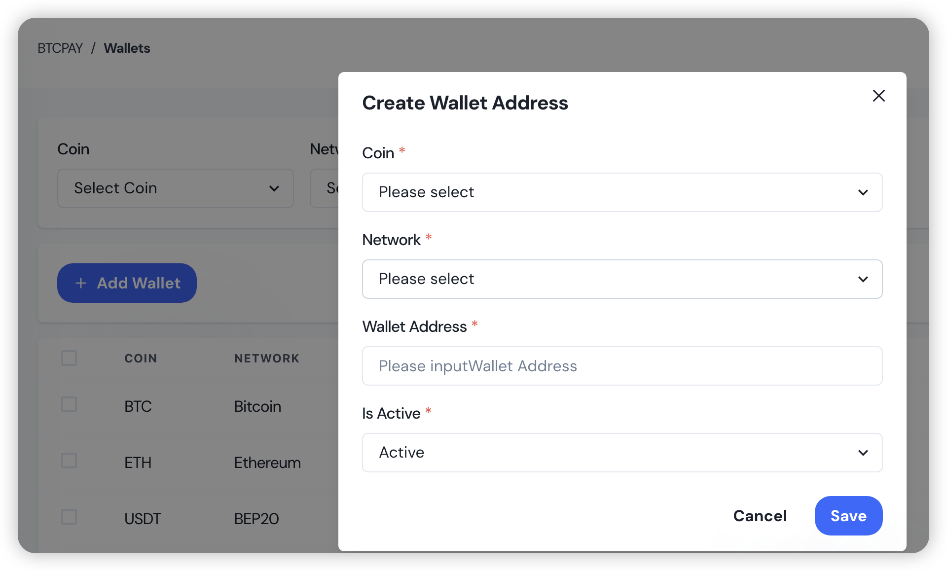 Adding Supported Coins